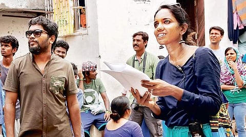 Jeny Dolly with director Pa Ranjith