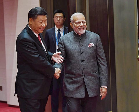 PM Narendra Modi with China President Xi Jinping | PTI