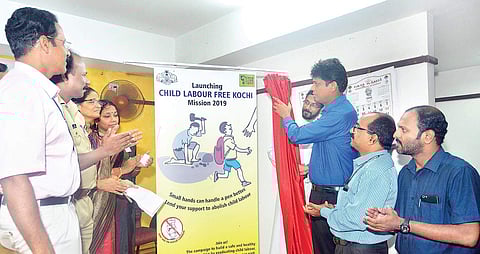 District Collector K Muhammed Y Safirullah inaugurating the year-long campaign to rid the district of child labour on Friday | Express