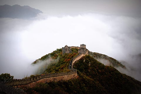 The Great Wall of China.