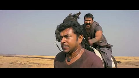 Nivin Pauly and Mohanlal in 'Kayamkulam Kochunni'. (YouTube screengrab)