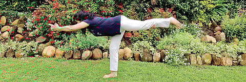 ‘Warrior pose’ helps blood circulation