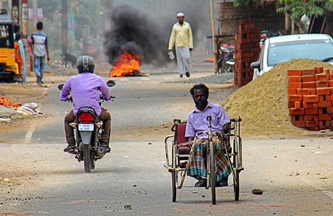 Anti-Sterlite protests in Thoothukudi. (Express Photo by KK Sundar)