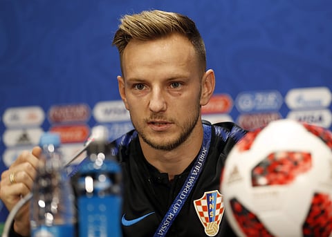 Croatia's Ivan Rakitic listens to a question at a press conference during the 2018 soccer World Cup in MMoscow, Russia. (Photo | AP)
