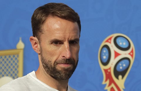 England head coach Gareth Southgate attends a news conference in St. Petersburg, Russia. (Photo | AP)