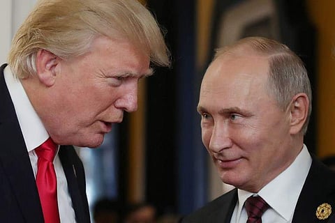President Donald Trump said he had low expectations for his meeting with Russian President Vladimir Putin on Monday in Helsinki. (File | AFP)