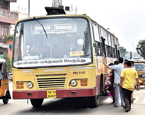 Bus in the 29A route, plying between Perambur and Anna Square | ASHWIN PRASATH