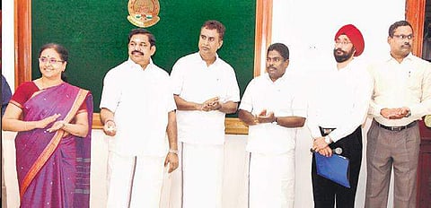 CM Palaniswami inaugurated parks with sewage units worth `95 crore