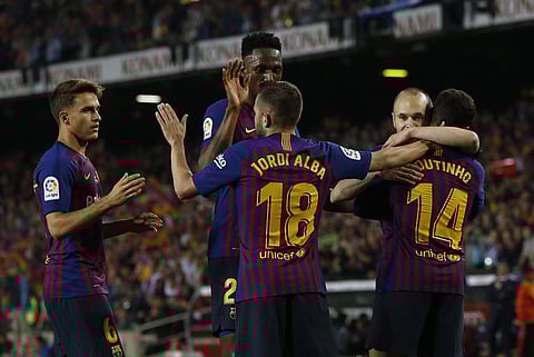 Barcelona football team (File | AP)