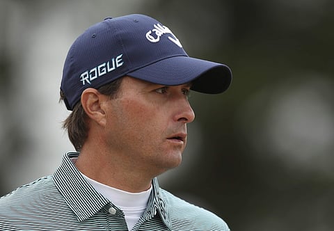 Kevin Kisner of the US walks from the 14th tee box during the second round of the British Open Golf Championship in Carnoustie. | AP