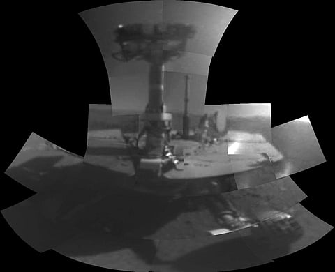 Opportunity's First Selfie. (NASA)