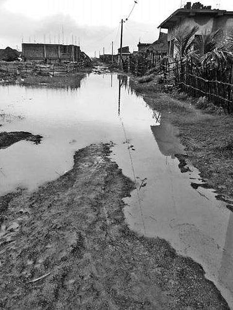 Water-logged Bagapatia village I Express