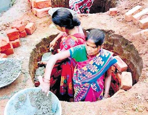 The Centre’s ambitious Swachh Bharat Mission (Gramin) seems to have hit a roadblock due to lack of adequate capacity building at village-level to run the programme. (Photo | File/EPS)