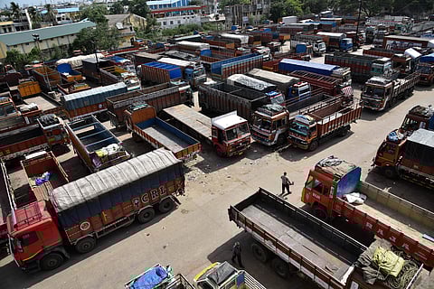 Image of lorries used for representational purposes only.