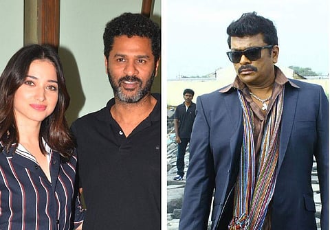Tamannaah, Prabhudeva and Parthiepan.