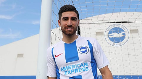 Alireza Jahanbakhsh scored 21 goals and recorded 12 assists for Dutch AZ Alkmaar. (Photo | Brighton Twitter)