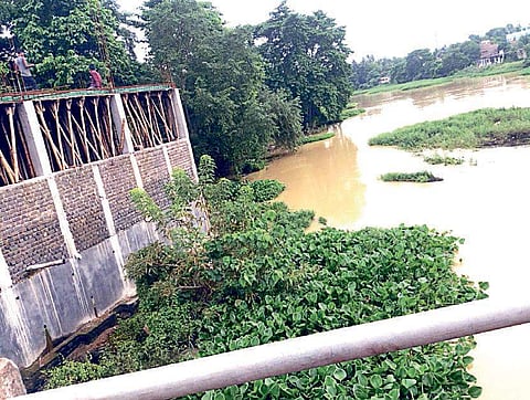 A partially constructed structure on Salami river | Express