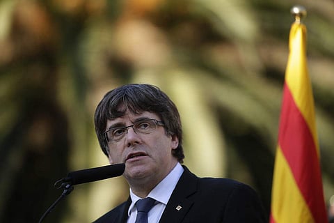 Former Catalan President Carles Puigdemont (File photo |AP)