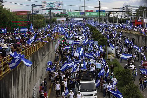 Protests on the main streets of Managua, the capital city of Nicaragua. (File | AP)