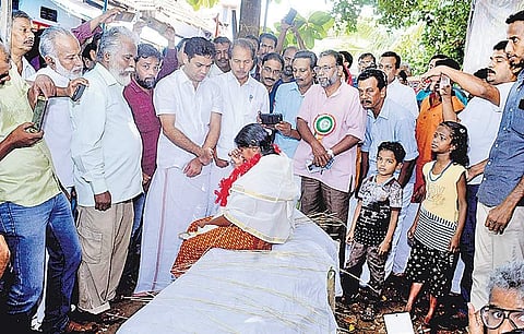 Preetha Shaji on an indefinite hunger strike in front of her house following the lackadaisical attitude of the authorities to address her concerns regarding the confiscation of the property | A Sanesh