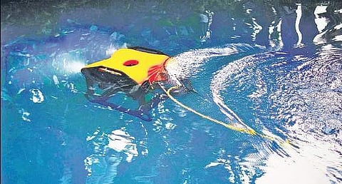 The ROV developed by IROV Technologies Pvt Ltd A Sanesh