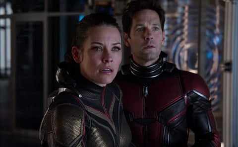 Evangeline Lilly's Hope van Dyne and Paul Rudd in 'Ant-Man and the Wasp'.