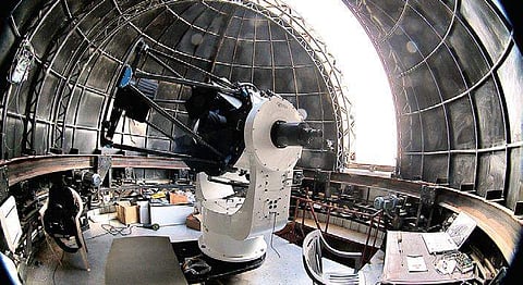 The country’s first robotic telescope jointly constructed by Indian Institute of Astrophysics, Bengaluru, and IIT Bombay became operational in June at the Indian Astronomical Observatory at Hanle in Ladakh | GROWTH INDIA