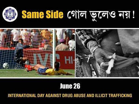 Kolkata Police memes using pun involving football World Cup