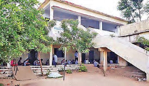The government school at Chapta(K) in Narayanakhed. School officials say that repeated requests to the MLA and government have gone unheard | Express