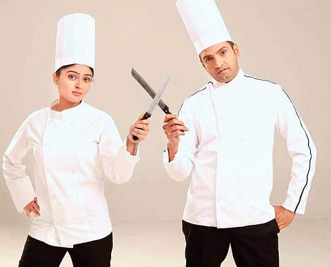 Vaibhavi Shandilya and Santhanam in Server Sundaram