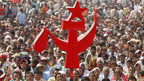 The CPI-M flag, used for representational purpose only.