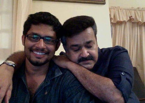 Shameer Muhammed with Mohanlal.