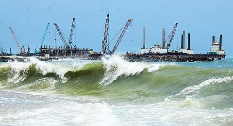 Vizhinjam port project site in Thiruvananthapuram district Express