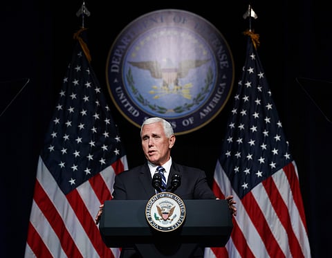 Vice President Mike Pence speaks during an event on the creation of a United States Space Force