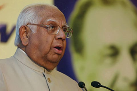 Former Lok Sabha Speaker Somnath Chatterjee (PTI file photo)