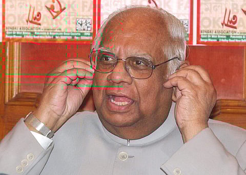 Former Lok Sabha Speaker Somnath Chatterjee (File photo | PTI)