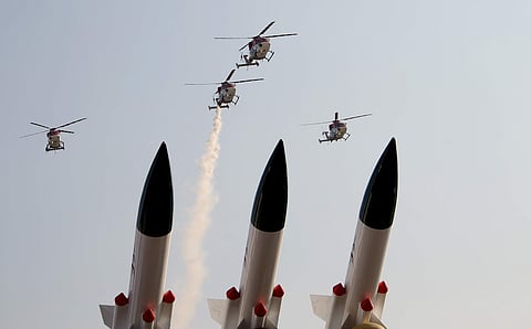 Indian Air Force's Saarang team at Aero India 2017 in Bengaluru. (File Photo | Pushkar V)