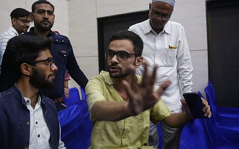An unidentified man opened fire at JNU student Umar Khalid outside the Constitution Club of India in New Delhi on Monday. | (Shekhar Yadav | EPS)