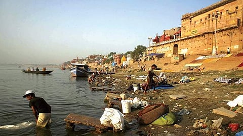 File Image of a polluted Ganga River bank. (File | PTI)