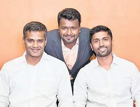 (L-R) Chethan YK, Amarnath Gupta, Niranth Bymana