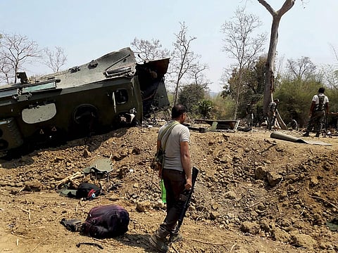 IED blast by Naxallites. ( File photo | PTI)