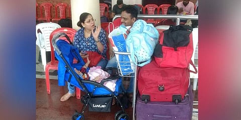 Cochin International Airport today suspended all flight operations till 2 pm (Photo | EPS/Hirak)