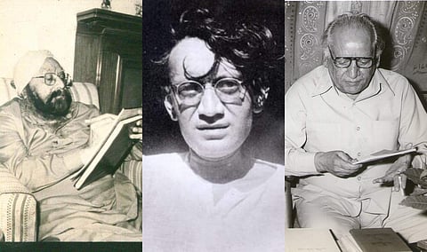 Khushwant Singh, Saadat Hasan Manto and Faiz Ahmed Faiz.