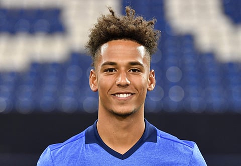In this July 12, 2017 file photo, Schalke's Thilo Kehrer poses during a team presentation of Bundesliga soccer club FC Schalke 04 for the new season at the Veltins-Arena in Gelsenkirchen, Germany. | AP