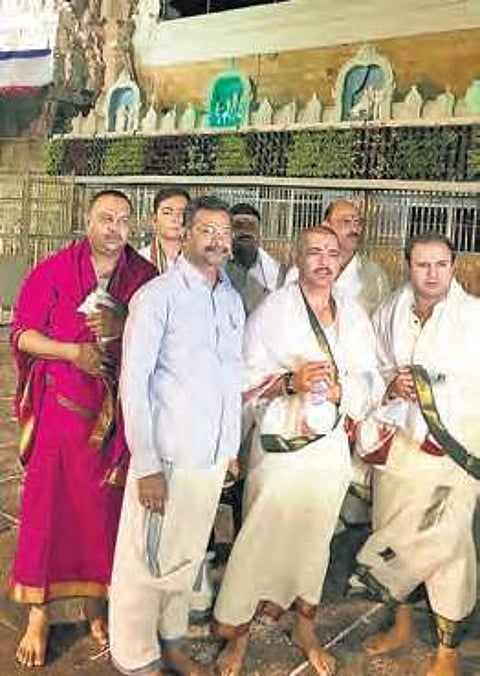 Robert Vadra reached the hill shrine late on Friday night and took part in Suprabhata Seva at 2.30 am on Saturday.
