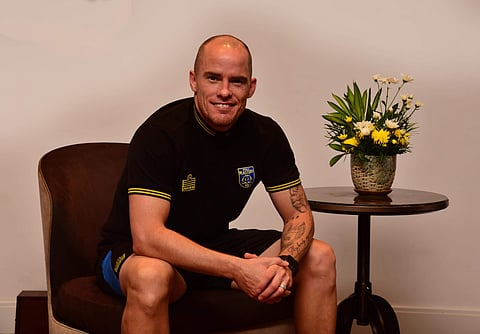 Iain Hume at the team hotel in Kochi on Thursday | ALBIN MATHEW