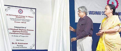 Chief guest R Srinivasan encouraged students to develop soft skills