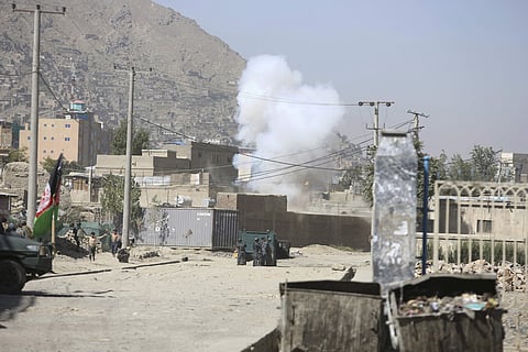 Smoke rises from a house where attackers are hiding in Kabul, Afghanistan, Tuesday, Aug. 21, 2018. (Photo | AP)