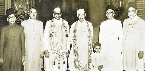 At the reception hosted for Jawaharlal Nehru at Amir Mahal in 1955 Martin Louis