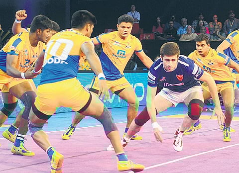 Tamil Thalaivas in action (PTI | File)